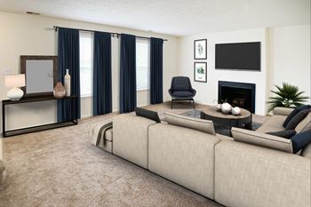 Living room with tv